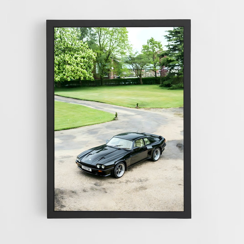 Poster V12 Noir Élégance – affiche Jaguar (vue 2)